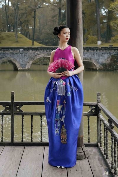  Đầm Tafta Ngọc Uyển 