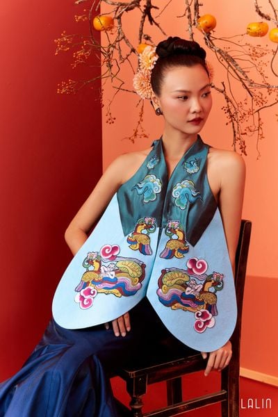  Áo Tafta Đính Kết Khởi Tiên 