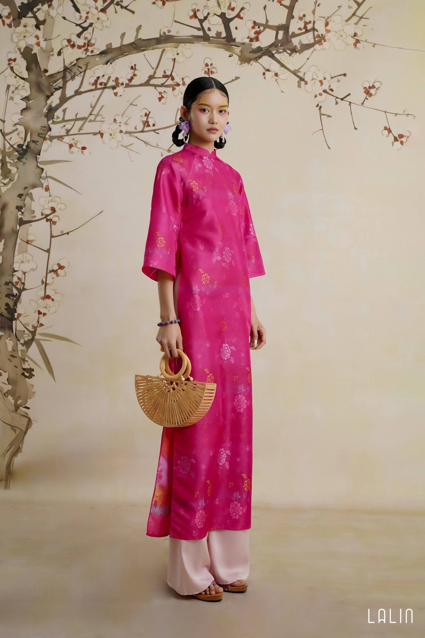 Áo Dài Tơ Hoa Phương