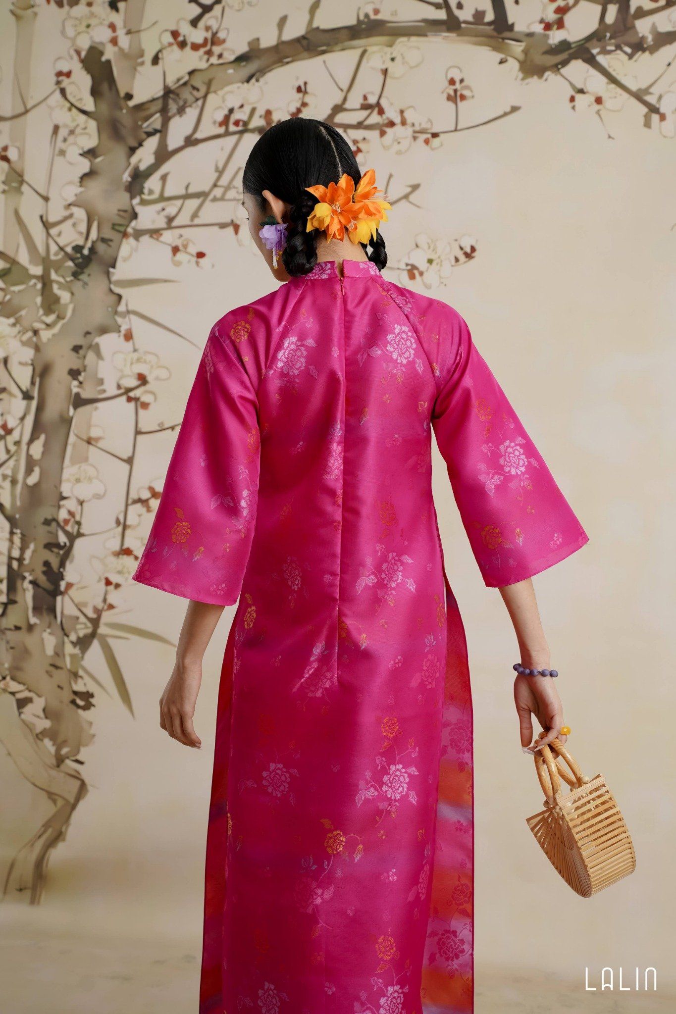Áo Dài Tơ Hoa Phương