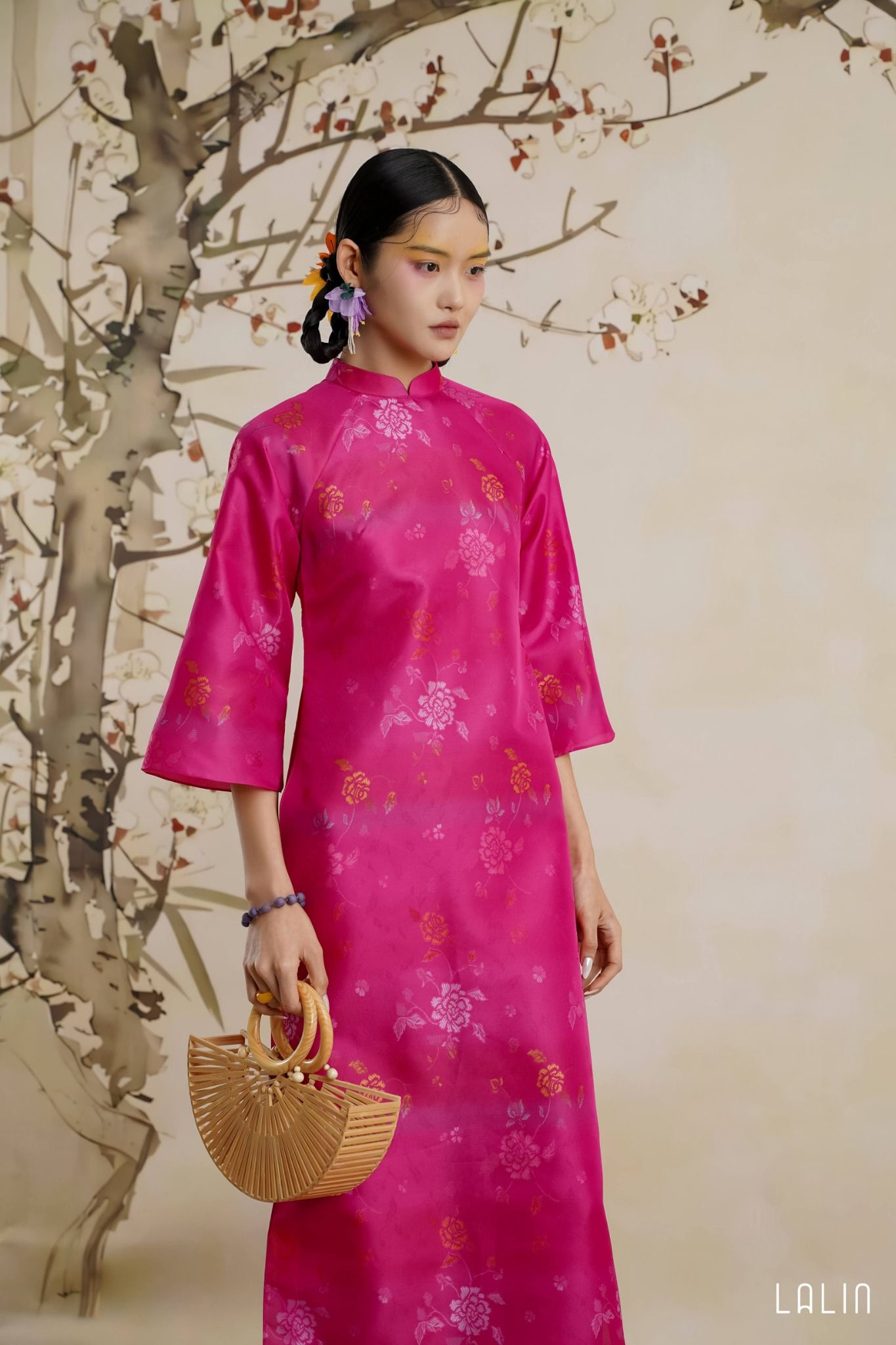 Áo Dài Tơ Hoa Phương