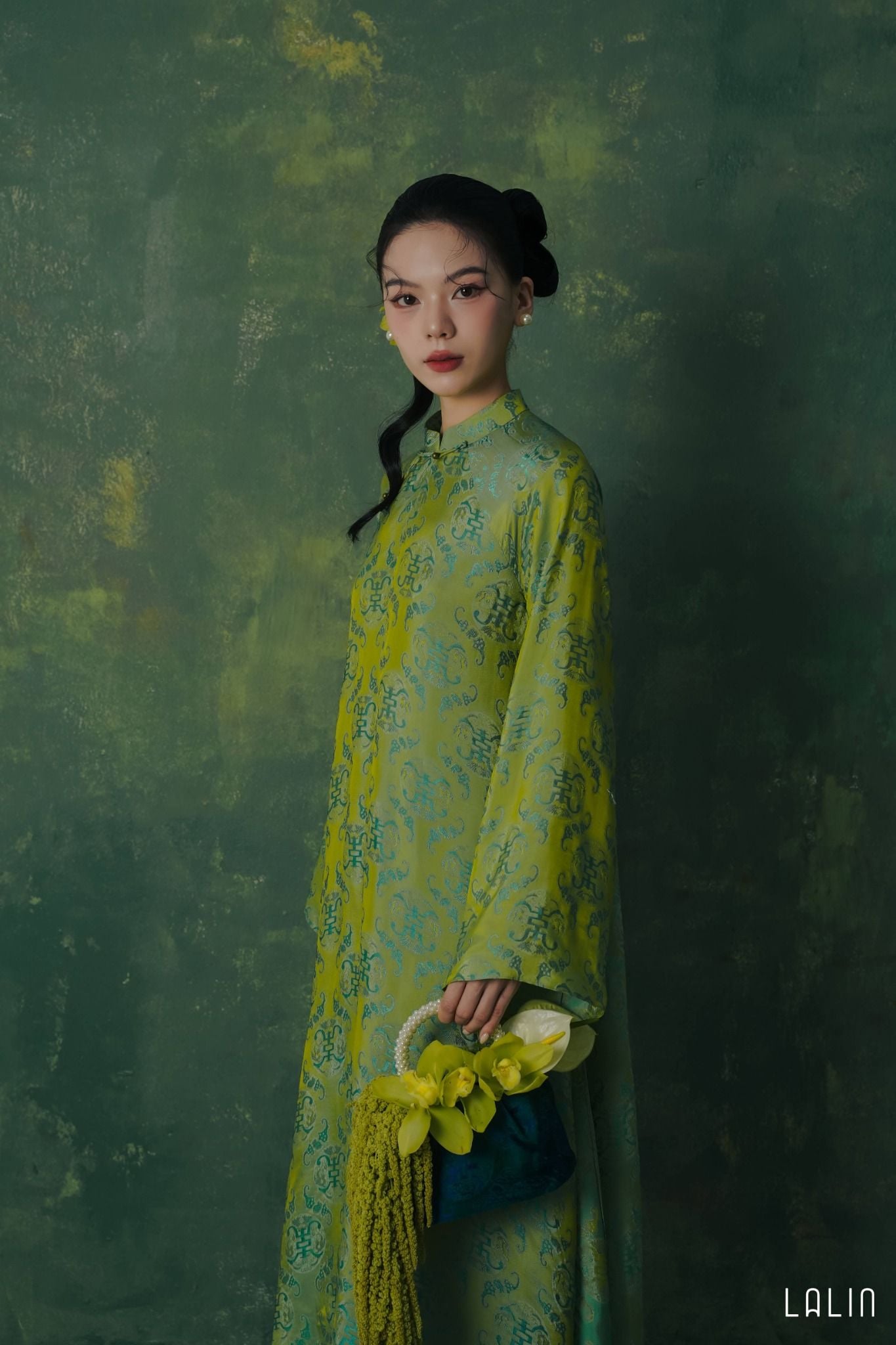 Áo Dài Tơ Tằm Diệp Thanh