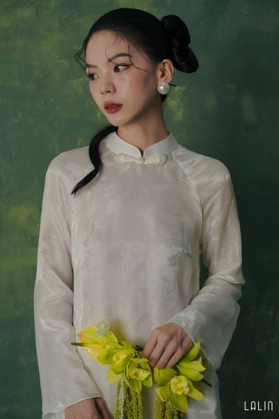  Áo Dài Tơ Tằm Thiên Kim 