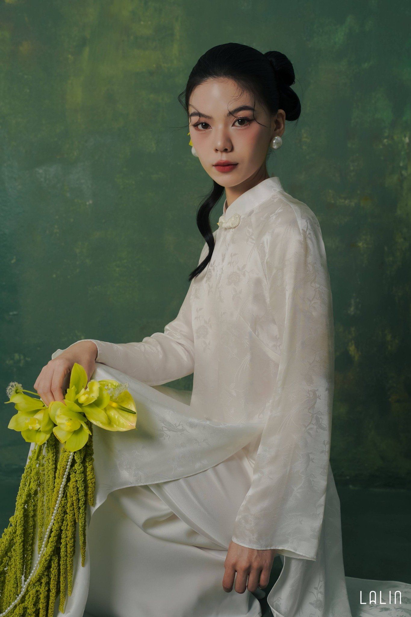 Áo Dài Tơ Tằm Thiên Kim