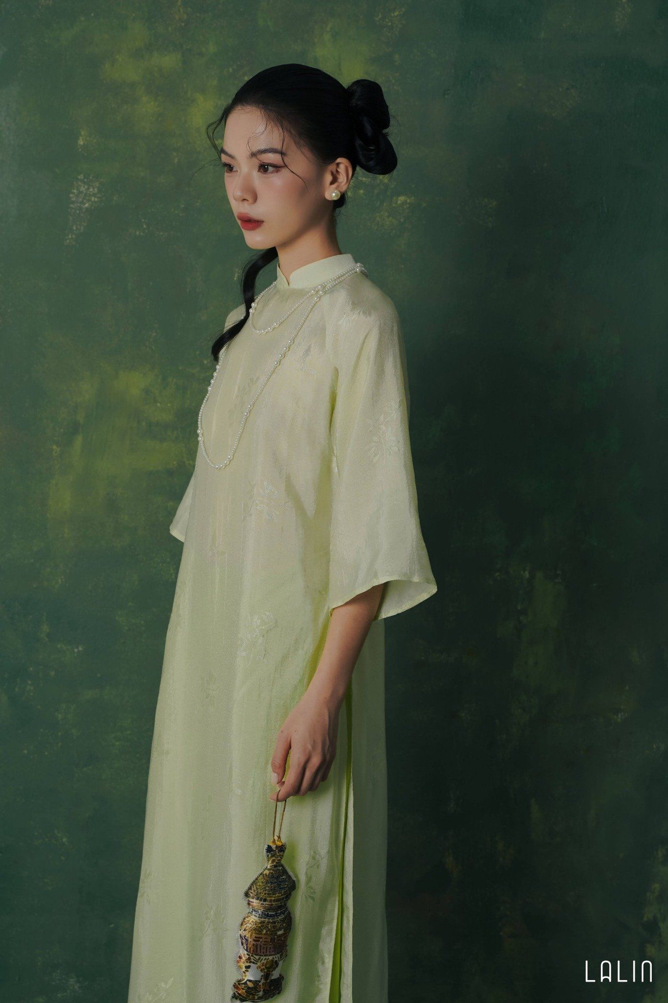 Áo Dài Tơ Tằm Lan Ngọc