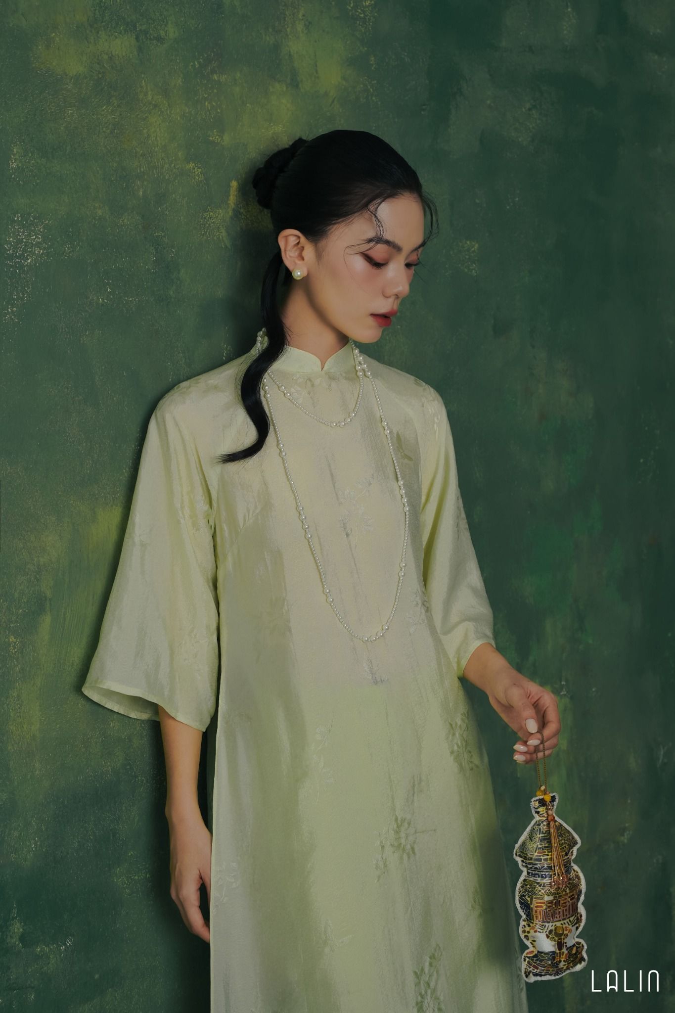 Áo Dài Tơ Tằm Lan Ngọc