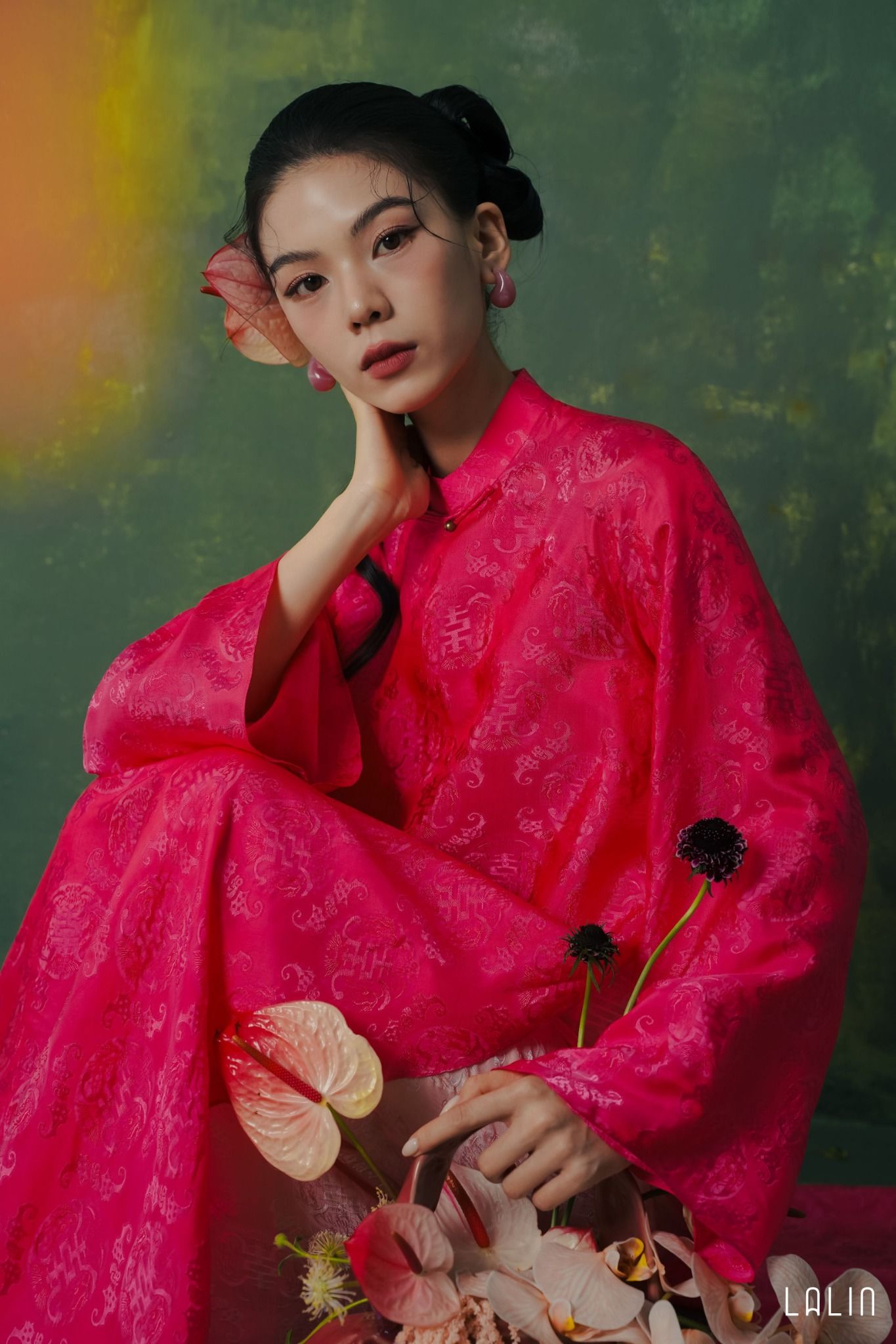 Áo Dài Tơ Tằm Diệp Đan