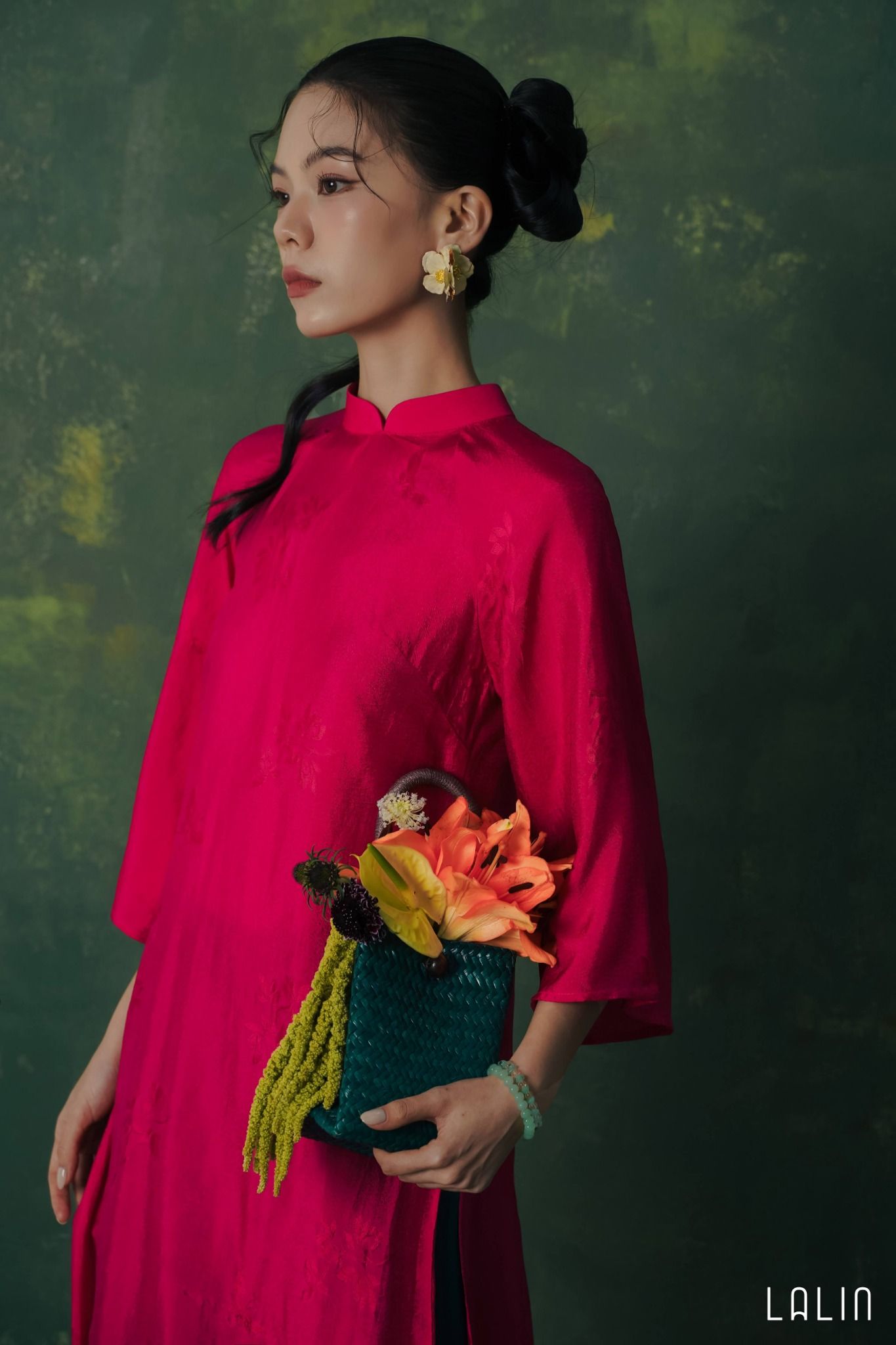 Áo Dài Tơ Tằm Lan Nghi