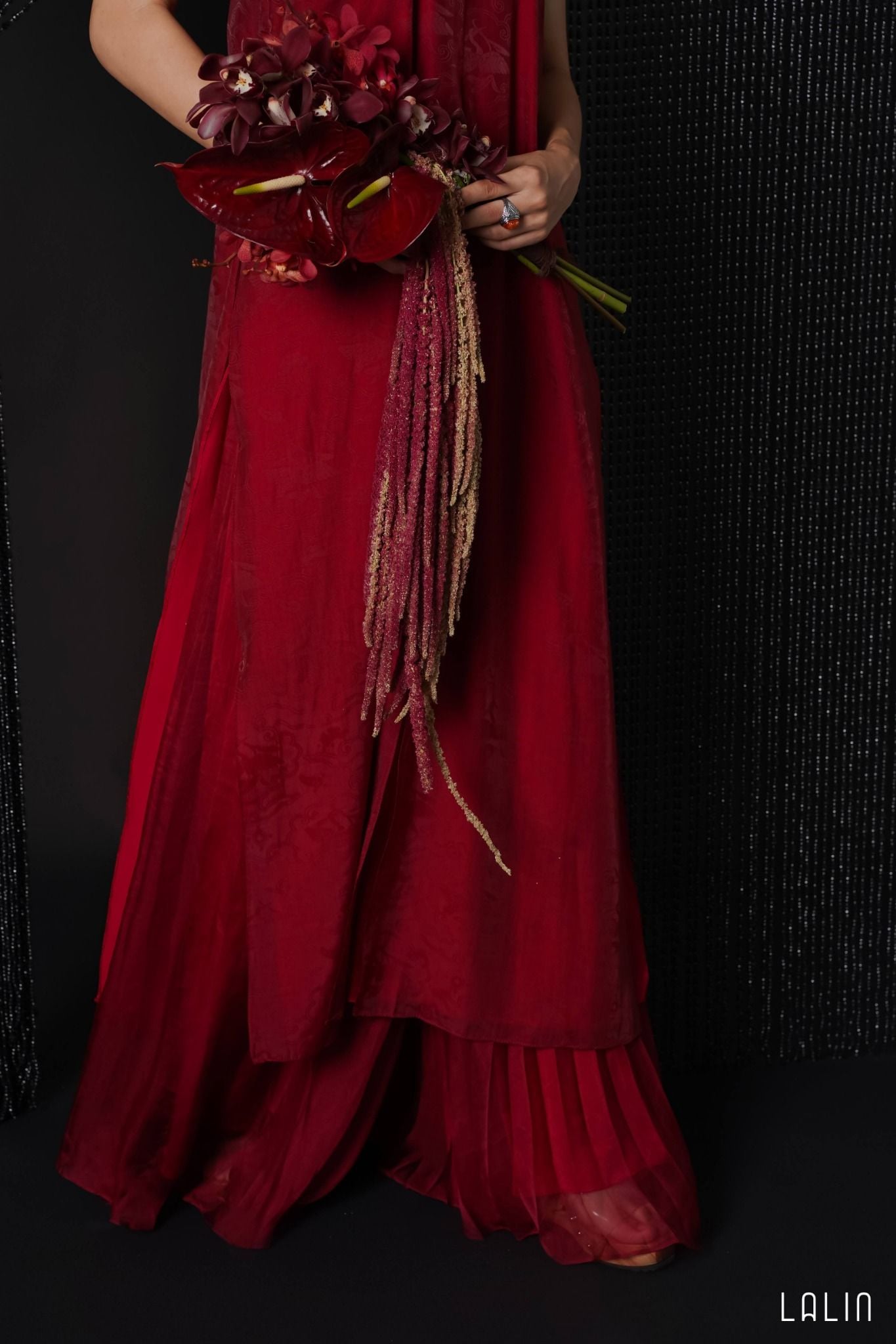 Set Áo Dài Tơ Vân Loan