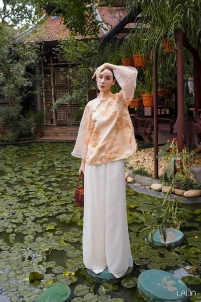  Áo Tơ Thêu Điểm Miên 