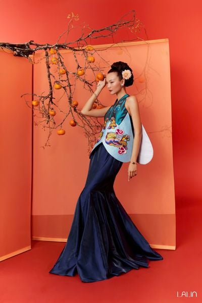  Áo Tafta Đính Kết Khởi Tiên 