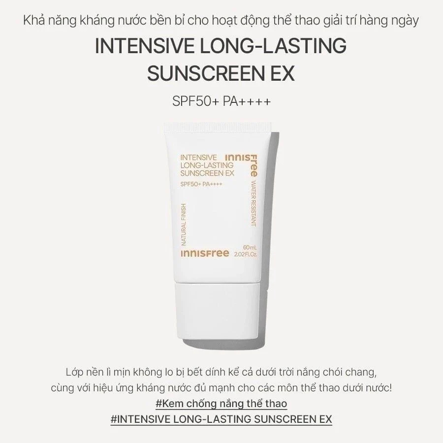 Kem Chống Nắng Innisfree SPF50+ PA ++++ 60ml