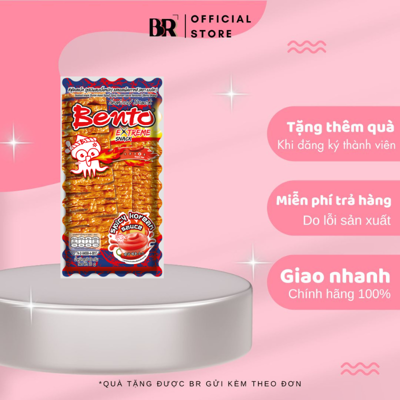 Snack Hải Sản Vị Sốt Gochujang Hiệu Bento 18g
