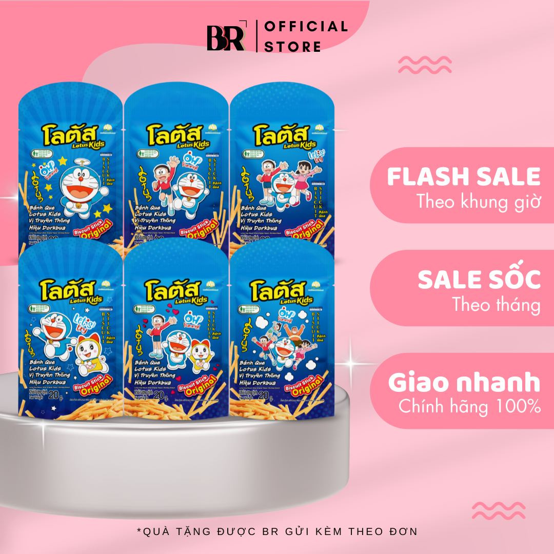 Bánh Que Lotus Kids Vị Truyền Thống Dorkbua 20g VN