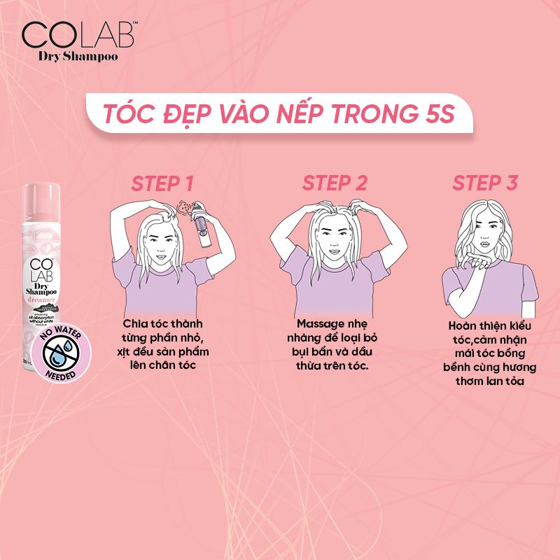  Dầu Gội Khô Colab 200ml 