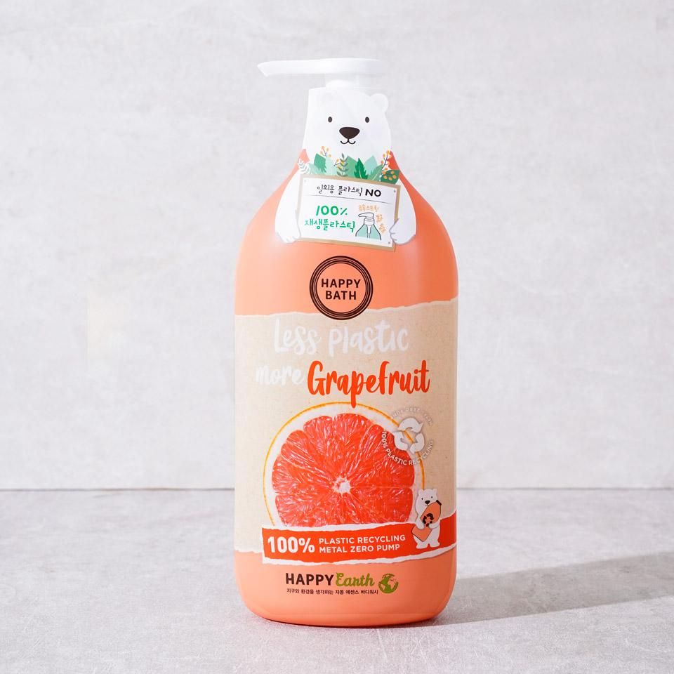  Happy Bath Sữa Tắm Hương Bưởi Thiên Nhiên Thân Thiện Với Môi Trường Grapefruit Essence Cooling Body Wash 900g 
