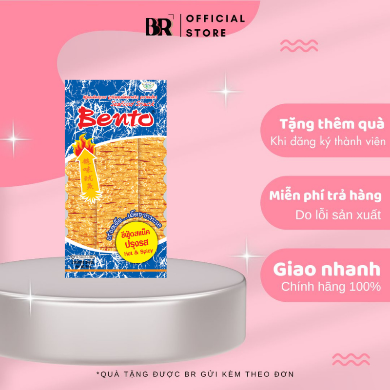 Snack Mực Tẩm Gia Vị Cay Bento (Xanh)