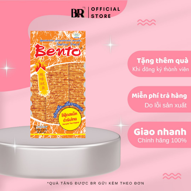 Snack Mực Tẩm Gia Vị Thái Bento (Cam)