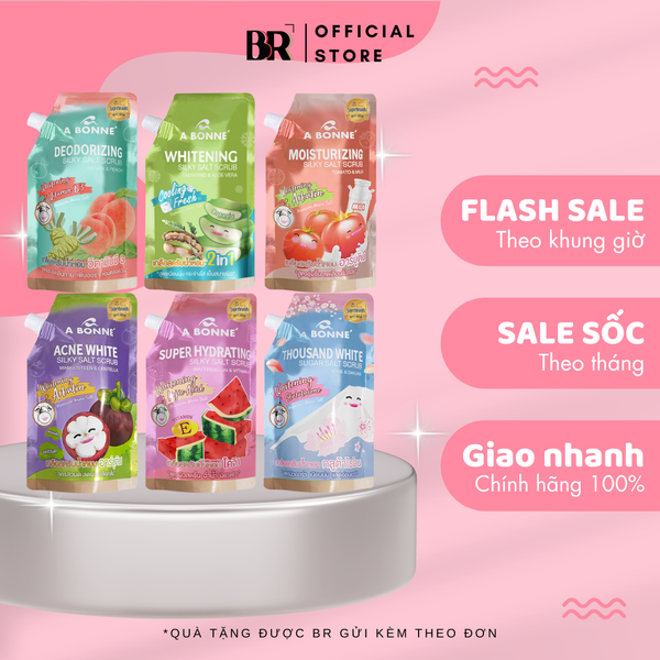 Muối Tắm Hỗ Trợ Dưỡng Ẩm A Bonne' 350g (có vòi)/gói