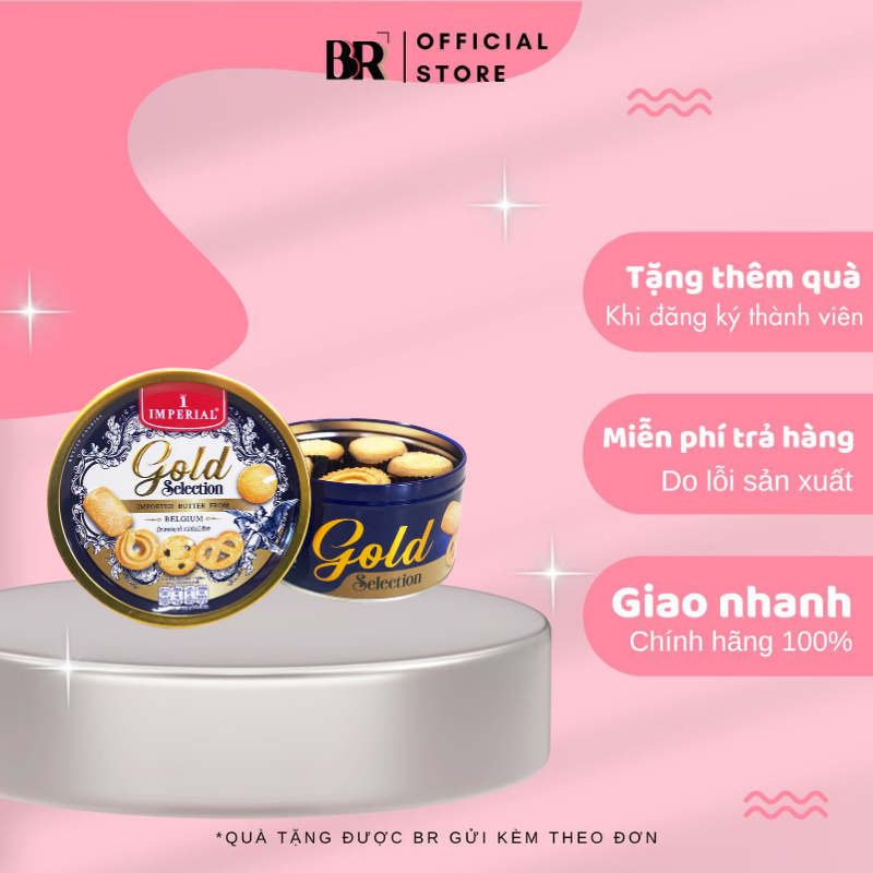 Bánh Quy Bơ Belgium Imperial Gold Selection 454g (Tin)