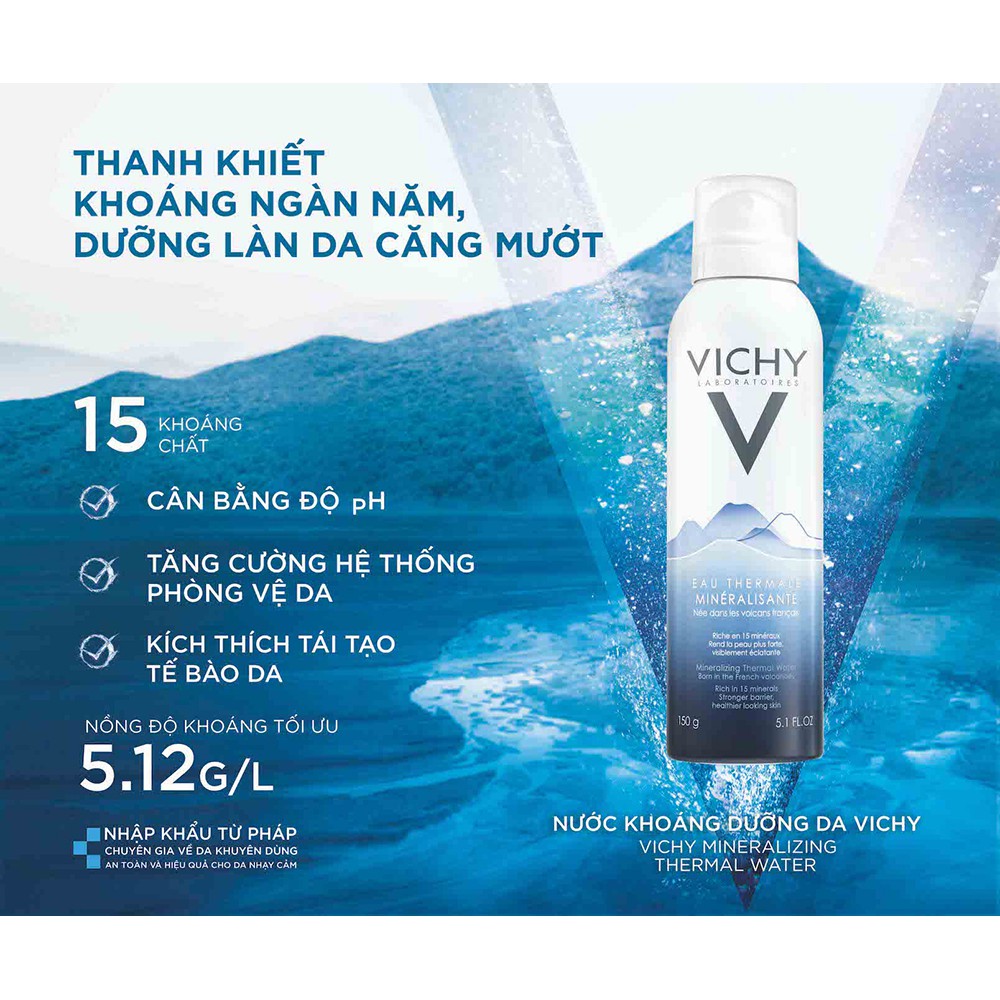 Xịt Khoáng Vichy - Mineralizing Thermal Water 300ML ( Không nắp )