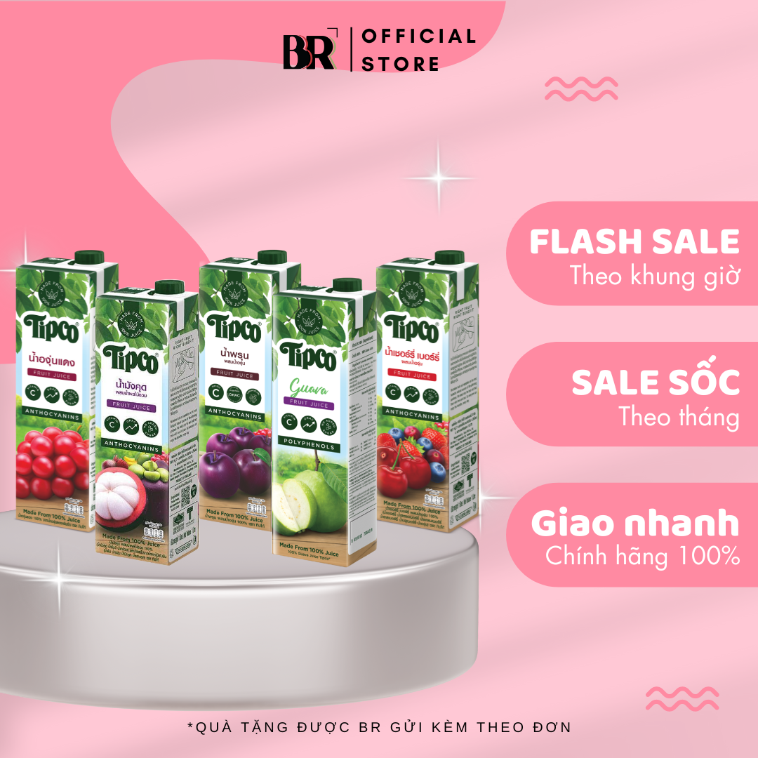 Tipco 100% Nước Ép 1L (Mới)