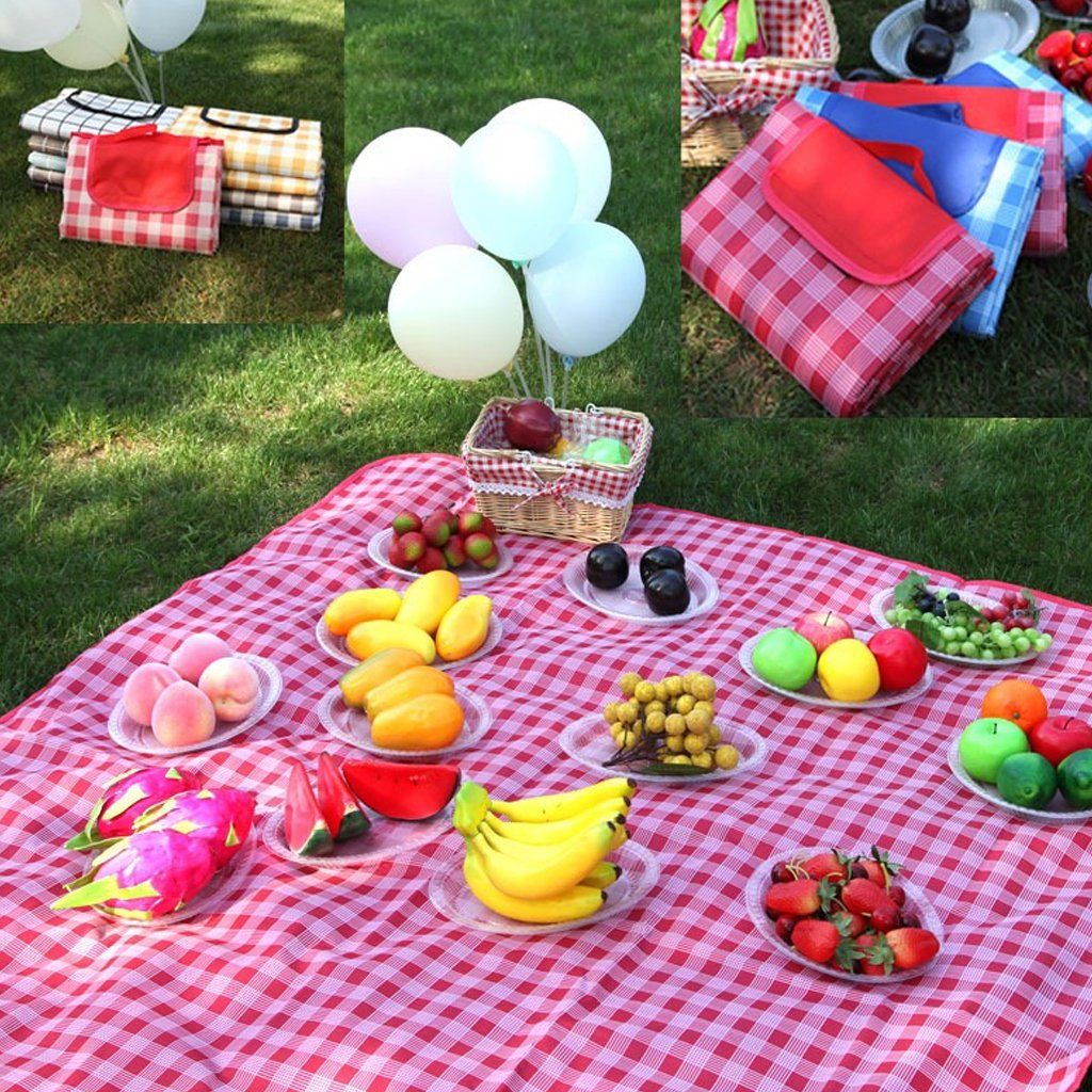  Thảm Trải Picnic Bằng Vải Bạt Chống Nước 