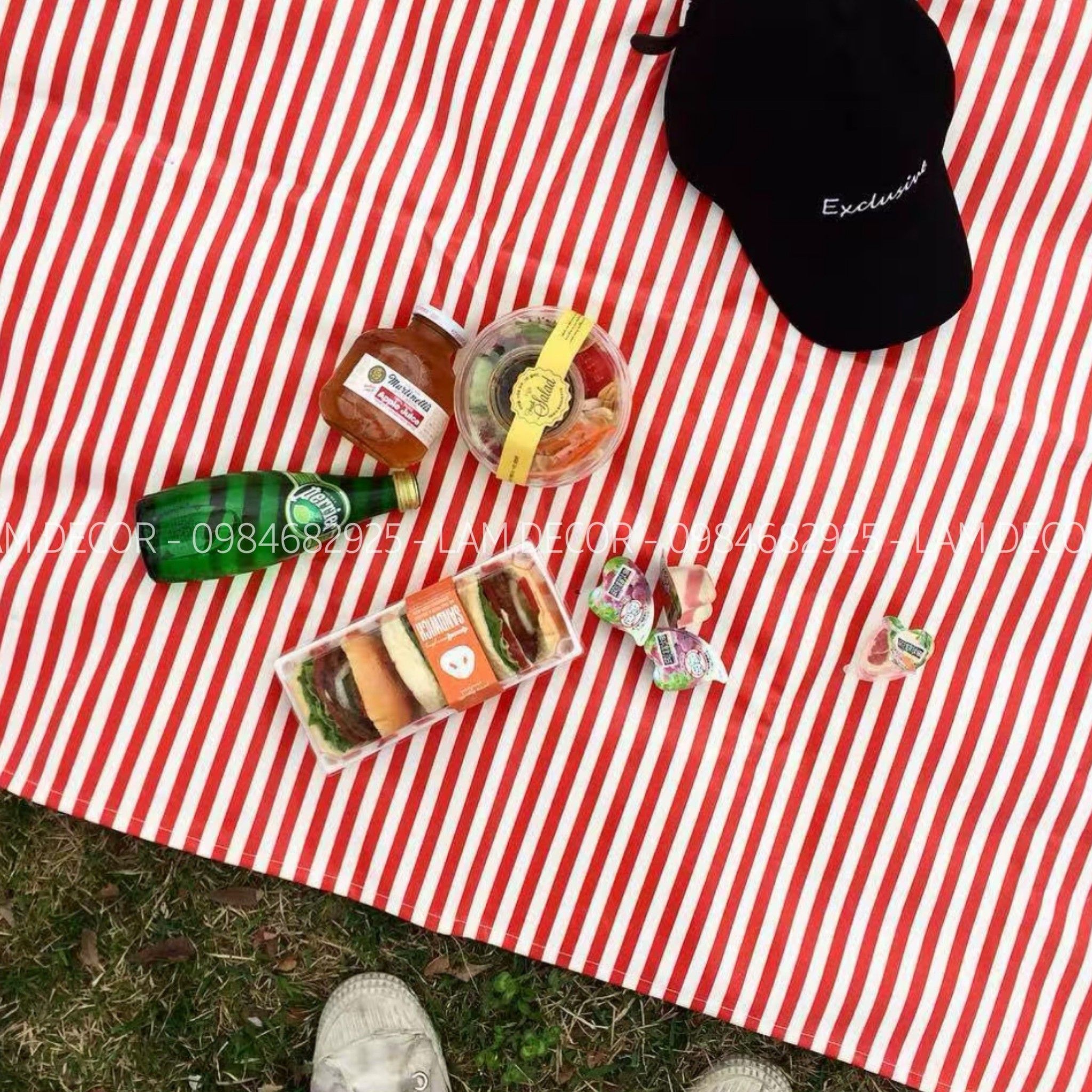  BST thảm trải picnic bằng vải canvas 