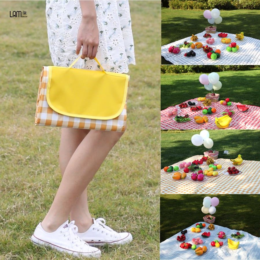  Thảm Trải Picnic Bằng Vải Bạt Chống Nước 