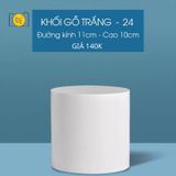  Khối hộp trắng bằng gỗ - Khối Trụ 