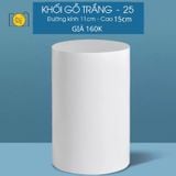  Khối hộp trắng bằng gỗ - Khối Trụ 