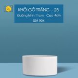  Khối hộp trắng bằng gỗ - Khối Trụ 