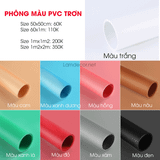  Phông nền chụp ảnh nhựa PVC màu trơn có khả năng chống thấm nước, lau chùi dễ dàng 