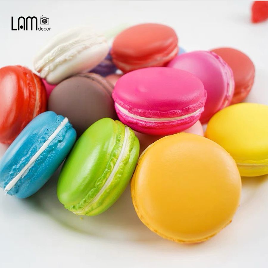  Mô Hình Bánh Macaron Giả Size 4cm 