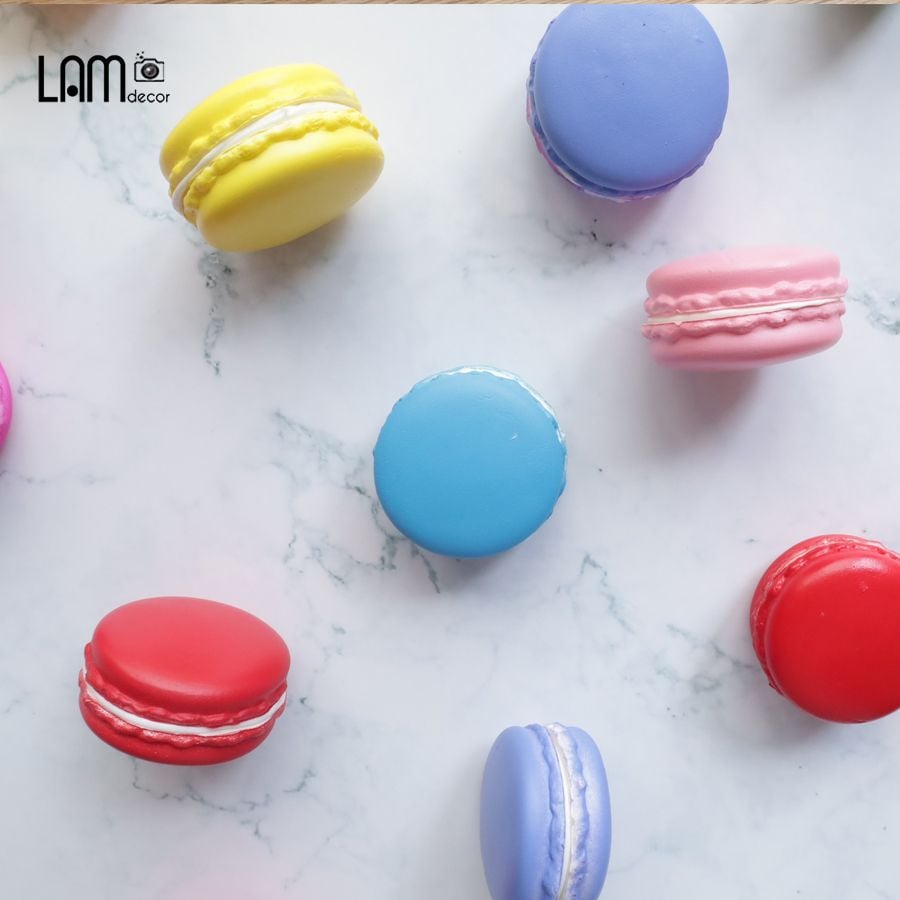  Mô Hình Bánh Macaron Giả Size 4cm 