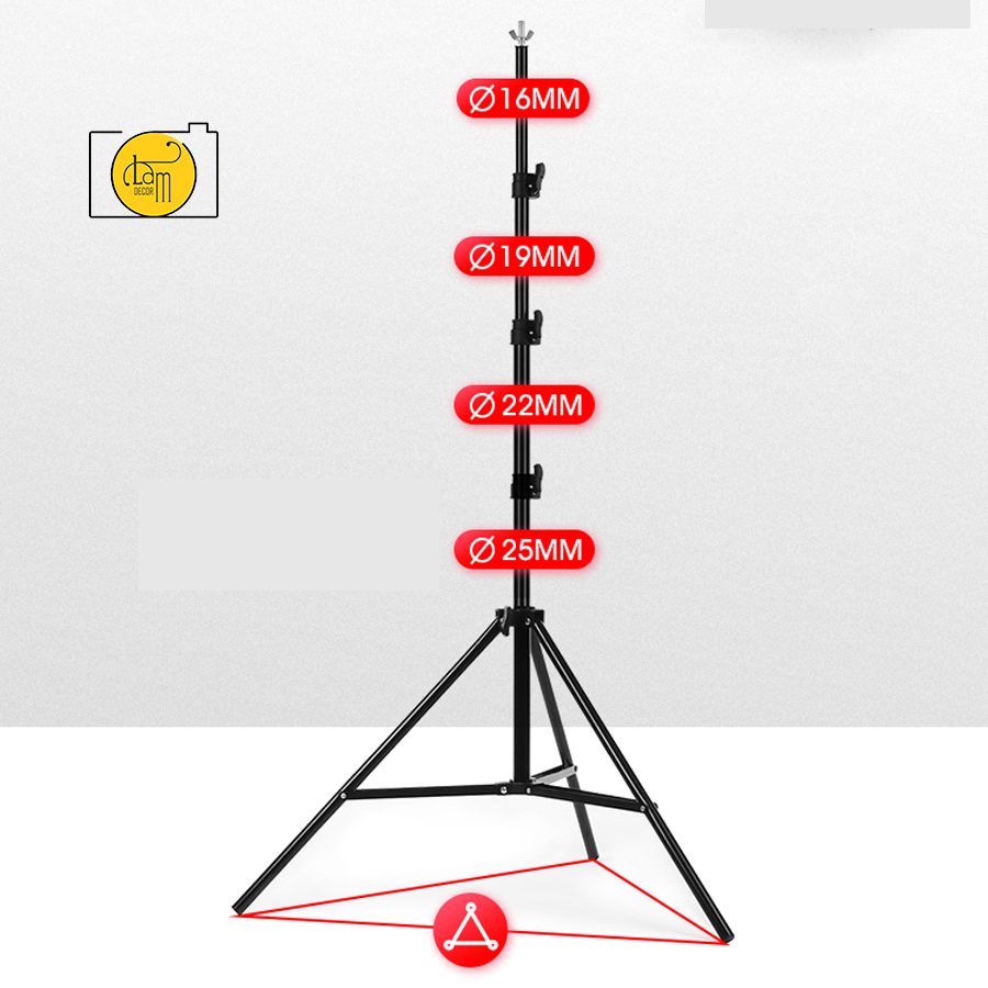 Bộ khung treo phông nền chụp ảnh di động hình chữ U 2m6x3m