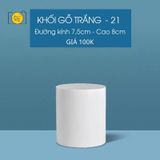  Khối hộp trắng bằng gỗ - Khối Trụ 