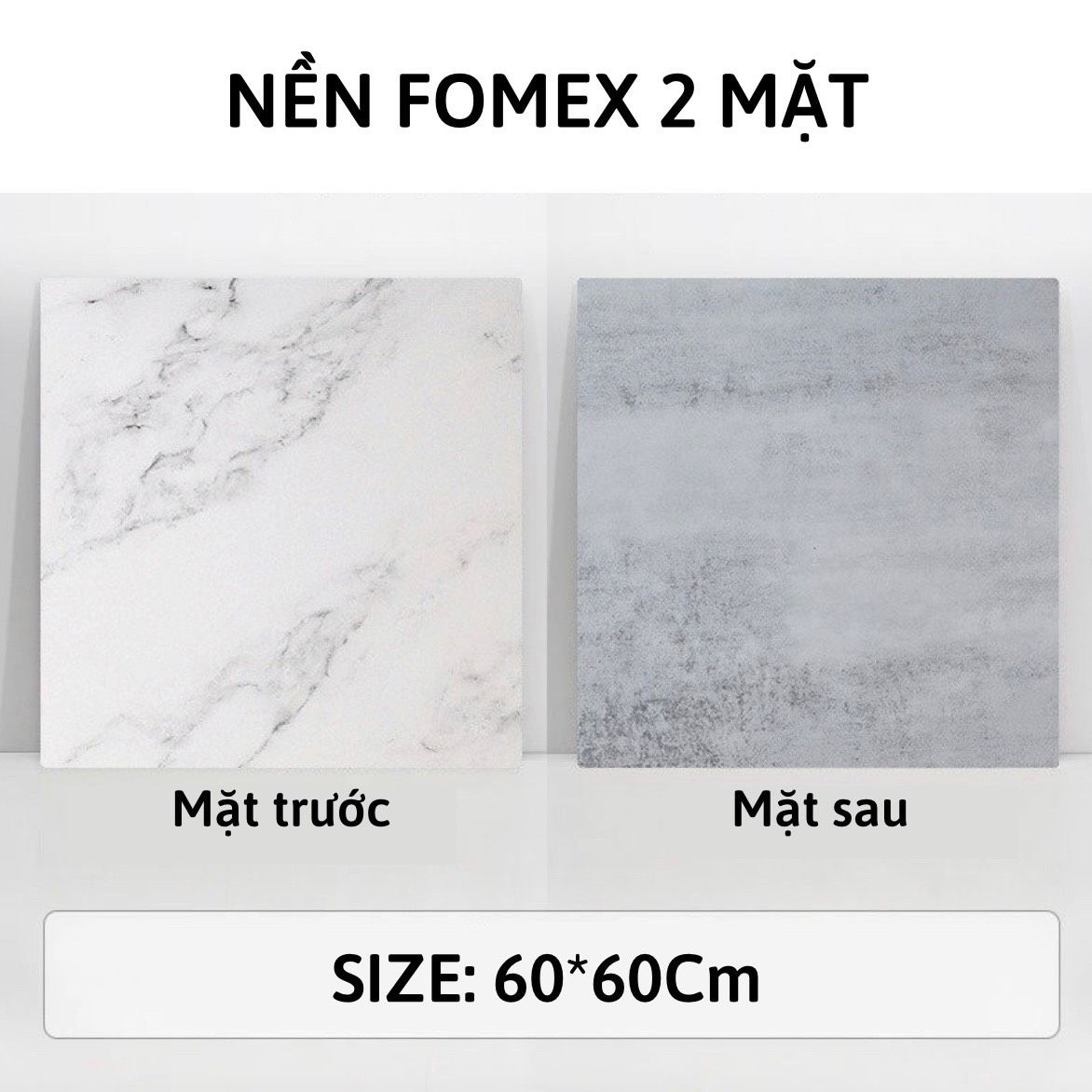  Phông nền Fomex 2 Mặt 60x60Cm làm phông nền chụp ảnh 