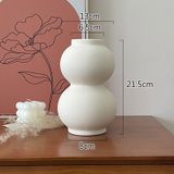  Bình hoa gốm Minimalist phong cách tối giản, Bình gốm trắng trang trí phong cách Hàn Quốc 