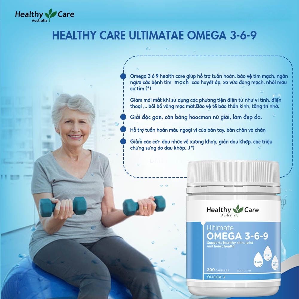 Viên uống Omega-369 Healthy Care – Chanhealthy