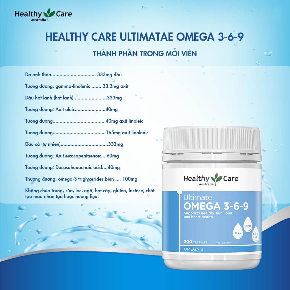 Viên uống Omega369 Healthy Care Chanhealthy