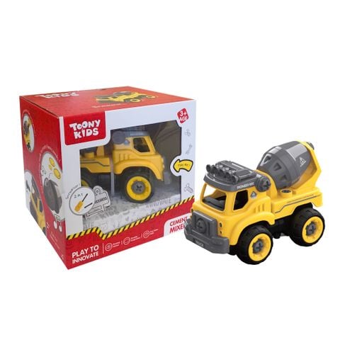 ĐỒ CHƠI TOONYKIDS XE BỒN CÓ TUA VÍT - CEMENT MIXER - TN151