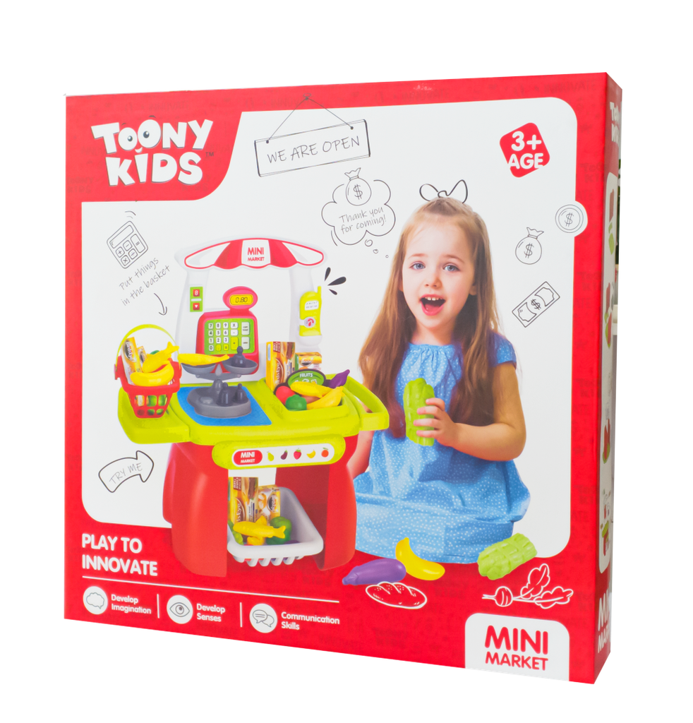 ĐỒ CHƠI TOONYKIDS BỘ ĐỒ CHƠI SIÊU THỊ 3 -  MINI MARKET - TN138