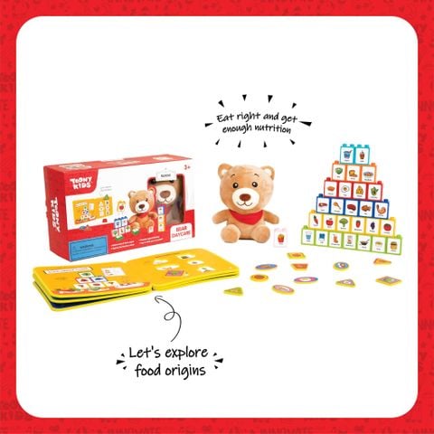 ĐỒ CHƠI TOONYKIDS BỘ LẮP RÁP HỌC VÀ CHƠI CÙNG GẤU - BEAR DAY CARE - TN00622