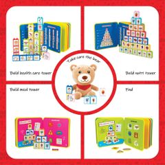 ĐỒ CHƠI TOONYKIDS BỘ LẮP RÁP HỌC VÀ CHƠI CÙNG GẤU - BEAR DAY CARE - TN00622