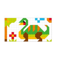 ĐỒ CHƠI TOONYKIDS BỘ TRANH XẾP NÚT - JURASSIC PUZZLE - TN011