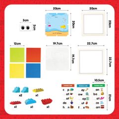 ĐỒ CHƠI TOONYKIDS BỘ LẮP RÁP KHUNG TRANH CÁ SÁNG TẠO CHO BÉ - CREATIVE PICTURE FRAME - TN00522