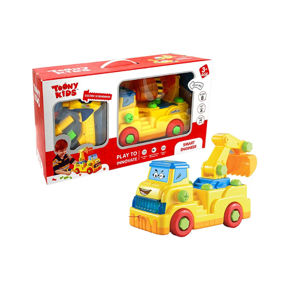 ĐỒ CHƠI TOONYKIDS XE CÔNG TRÌNH LẮP RÁP KĨ THUẬT - SMART ENGINEER - TN005