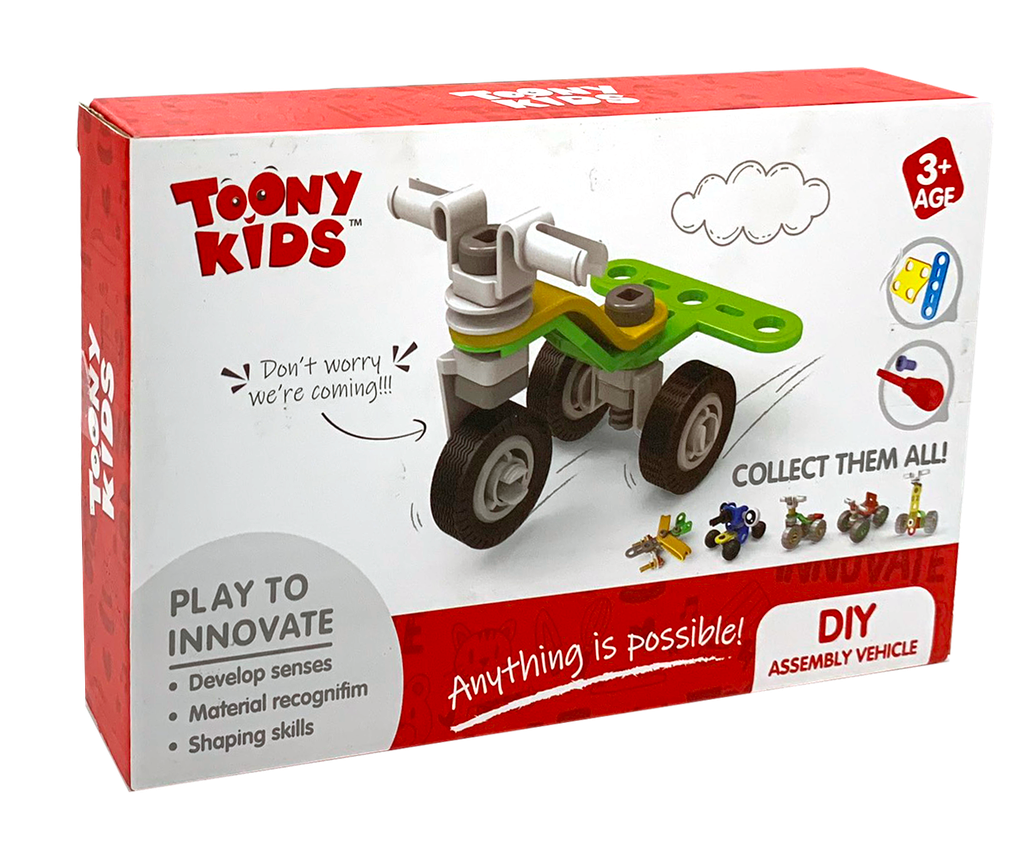 ĐỒ CHƠI TOONYKIDS BỘ XE LẮP RÁP - DIY ASSEMBLY VEHICLE - TN024