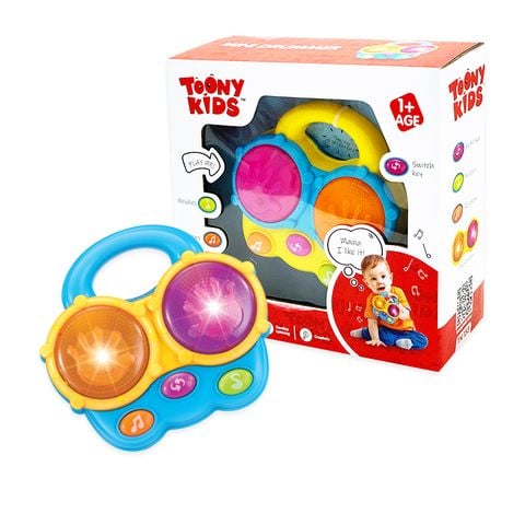 ĐỒ CHƠI TOONYKIDS TAY CẦM ÂM NHẠC 2 TOONYKIDS - MINI DRUMMER - TN153